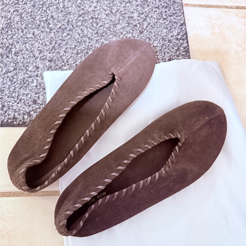 Brown Suede Women's Ballet Flats size 37